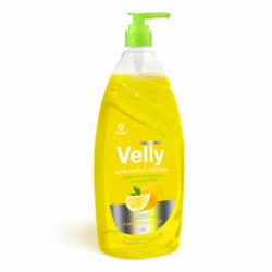 Средство для мытья посуды "Velly" лимон (флакон 1000 мл) - фото