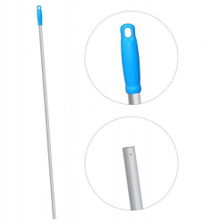 Ручка для держателя мопов, 130 см, d=22 мм, алюминий, синий - фото