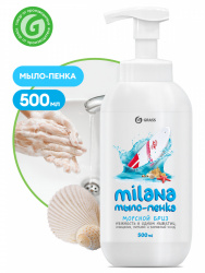 Жидкое мыло "Milana мыло-пенка морской бриз" (флакон 500 мл) - фото