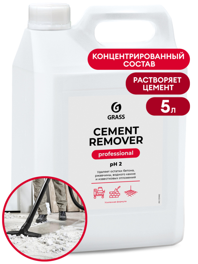 Средство для очистки после ремонта "Cement Remover" канистра 5,8кг - фото