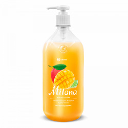 Крем-мыло жидкое увлажняющее "Milana манго и лайм" (флакон 1000 мл) - фото