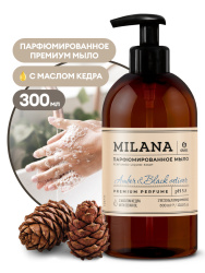 Жидкое парфюмированное мыло Milana "Amber&Black Vetiver" (300мл) - фото