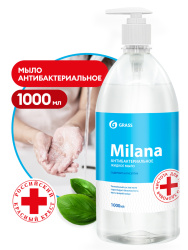 Мыло жидкое "Milana антибактериальное" с дозатором (флакон 1000 мл) - фото